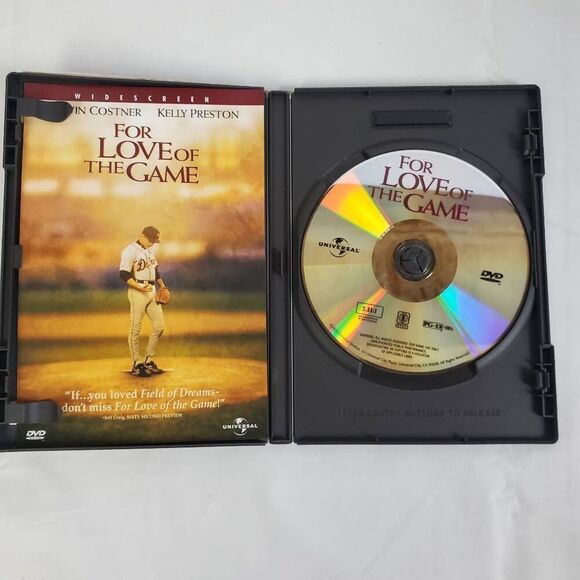 For Love of the Game DVD Kevin Costner Kelly Preston Baseball Romance Drama - Picture 2 of 3